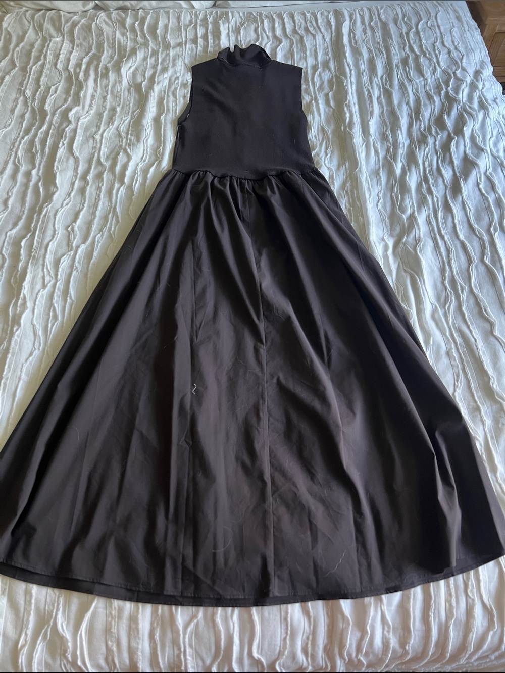 Ellen Tracy Sleeveless Maxi Dress in Dark Brown - Picture 6 of 8
